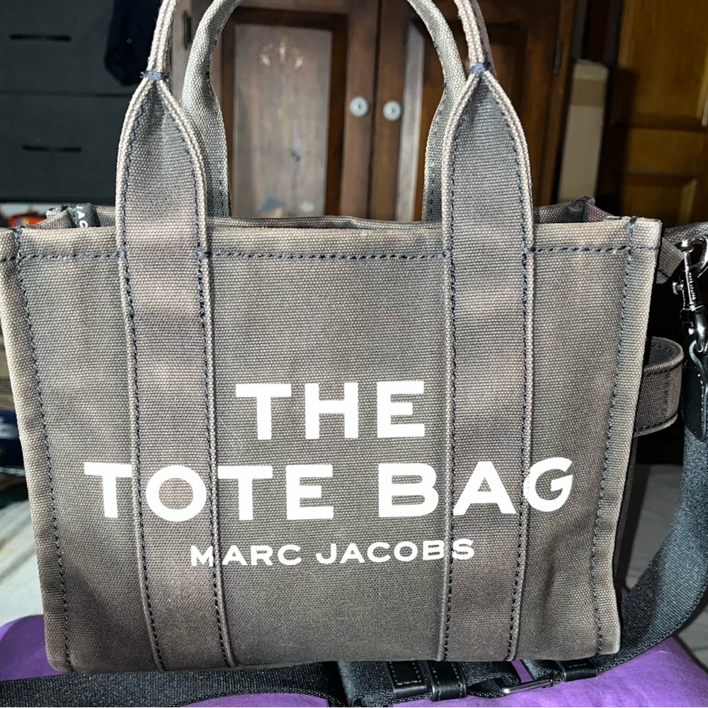 Marc Jacobs distressed gray Tote Bag